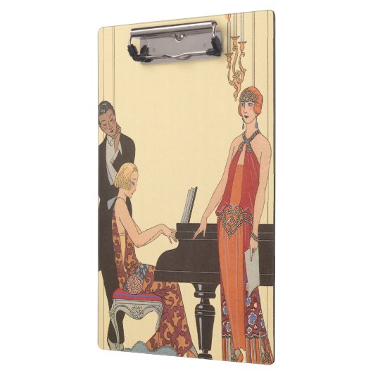  muziek, Art Deco Pianist Musician Singer Klembord (Links)