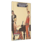  muziek, Art Deco Pianist Musician Singer Klembord (Rechts)