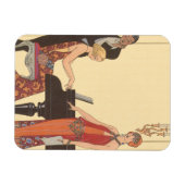  muziek, Art Deco Pianist Musician Singer Magneet (Horizontaal)