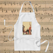  muziek, Art Deco Pianist Musician Singer Standaard Schort