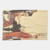  muziek, Art Deco Pianist Musician Singer Theedoek (Horizontaal)