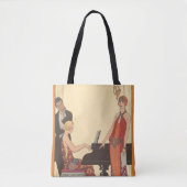 muziek, Art Deco Pianist Musician Singer Tote Bag