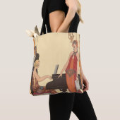 muziek, Art Deco Pianist Musician Singer Tote Bag