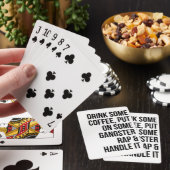 Muziek Art Rap en handig het Pokerkaarten (Insitu)