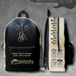 Muziek Artiest Black and Tan Gitar Rugzak