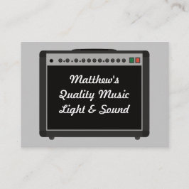 Muziek Audio Sound Technician Amplifier Custom Visitekaartje