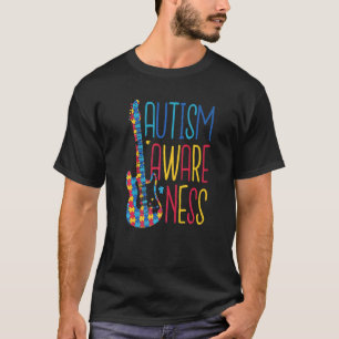 Muziek Autisme Puzzel Grafische Kleding T-shirt