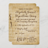 muziek avonduitnodiging kaart (Voorkant / Achterkant)