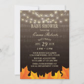 Muziek Baby shower herfst laat tekenreekslichten a Kaart (Voorkant)