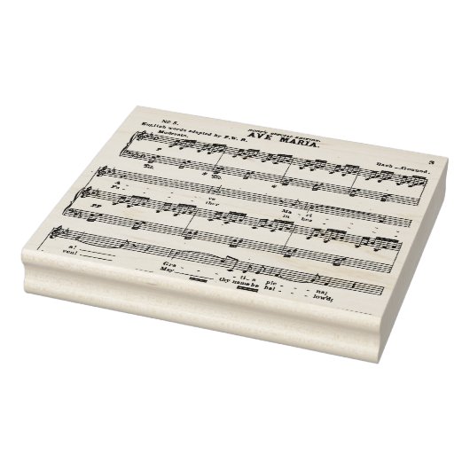 Muziek Bach Gounod Ave Maria Vocal Rubberstempel (Stempel)