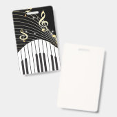 Muziek Badge (Voor- en achterkant)