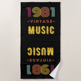 Muziek  badhanddoek 1981