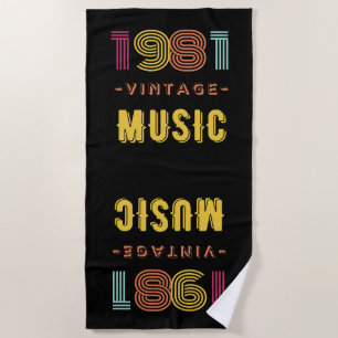 Muziek badhanddoek 1981
