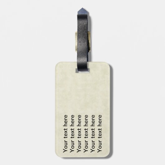 muziek Bagagelabel (Achterkant verticaal)