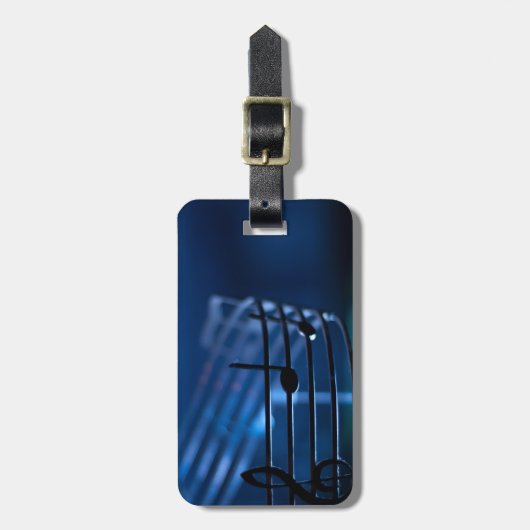 Muziek Bagagelabel (Voorkant verticaal)