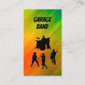 Muziek Band voor huur Visitekaartjes (Voorkant)