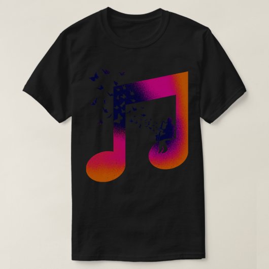 Muziek Bas Klarinet T-shirt (Design voorkant)