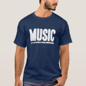 MUZIEK (BASSOON) - DARK T-SHIRT (Voorkant)