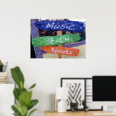 Muziek, Beach, Poster sport! (Thuiskantoor)
