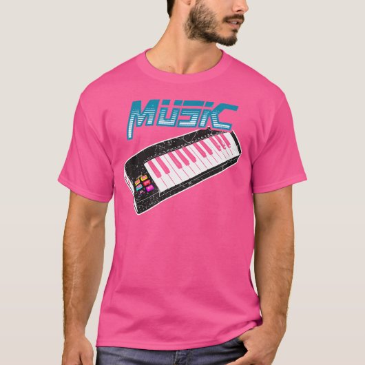 Muziek Beat Maker Drum Machine Shirt Drummer Keybo (Voorkant)