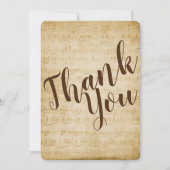  muziek bedankje bedankkaart (Voorkant)