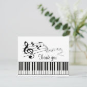 Muziek Bedankkaart (Staand voorkant)