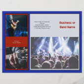 Muziek Bedrijf Veel foto's Voorbeeldbrochure Flyer (Voorkant)