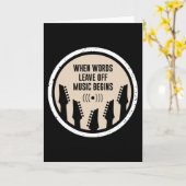 Muziek begint kaart (Gele Bloem)