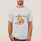 Muziek beluisteren t-shirt (Voorkant)