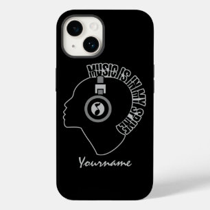 Muziek bevindt zich in mijn aangepaste hoesjes voo iPhone 14 hoesje