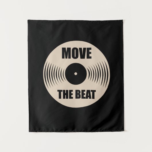 Muziek Beweegt De Beat Wandkleed (Voorkant)