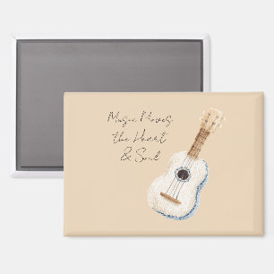 Muziek Beweegt Hart en Ziel Gitaar Magneet