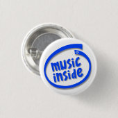 Muziek binnen ronde button 3,2 cm (Voorkant /achterkant)