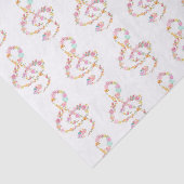 Muziek Bloemen Treble Clefs Tissuepapier (Detail)
