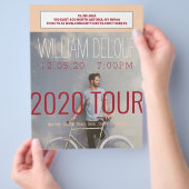 Muziek, boek, rondleiding, band, Auteur Flyer (Hand)