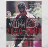 Muziek, boek, rondleiding, band, Auteur Flyer (Voorkant)