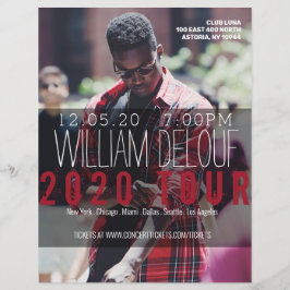 Muziek, boek, rondleiding, band, Auteur Flyer