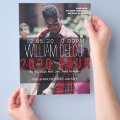 Muziek, boek, rondleiding, band, Auteur Flyer (Hand)