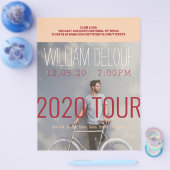 Muziek, Boek, Tournee, Band, Auteur Flyer (Enkel)
