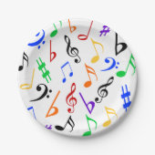 Muziek Borden - kleurrijk : 369 Papieren Bordje (Voorkant)