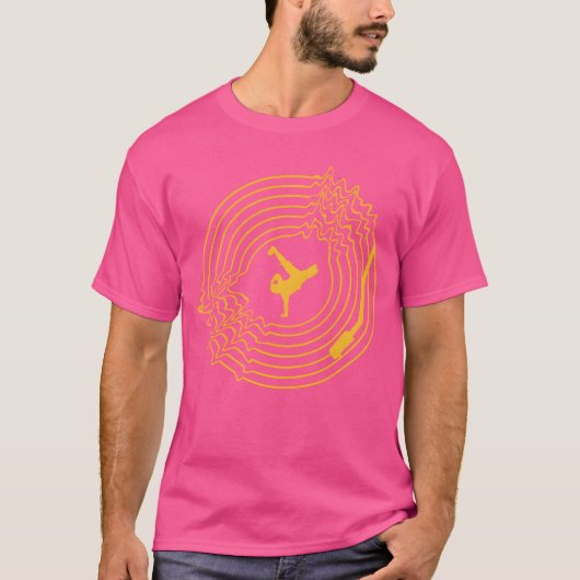 Muziek breakdance t-shirt (Voorkant)