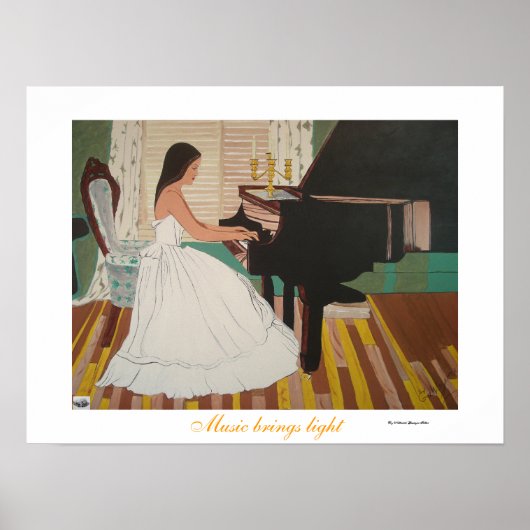 Muziek brengt licht poster (Voorkant)