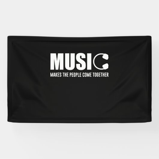 Muziek Brengt Mensen Samen Spandoek (Horizontaal)