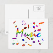Muziek Briefkaart (Voorkant / Achterkant)