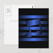 muziek briefkaart (Voorkant / Achterkant)