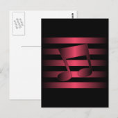 muziek briefkaart (Voorkant / Achterkant)