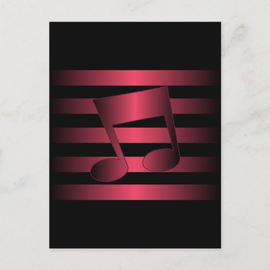 muziek briefkaart (Voorkant)