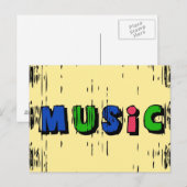 Muziek Briefkaart (Voorkant / Achterkant)
