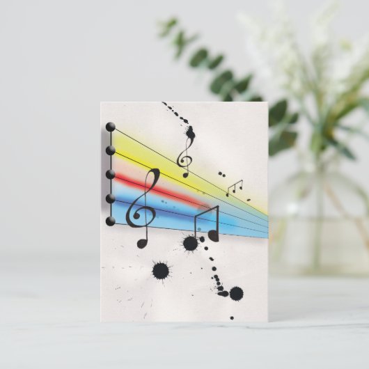 Muziek Briefkaart (Staand voorkant)