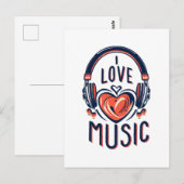 muziek  briefkaart (Voorkant / Achterkant)